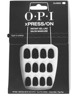 Opi Xpress-On Uñas Artificiales Tonos Icónicos Lady In Black 30 U