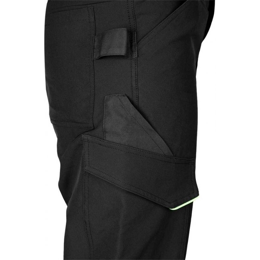 Neo Work trousers Mix&Match, black with green elements, size XL – 3