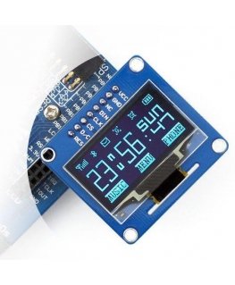 OLED-näyttö sininen, 1,3” (B), 128x64px SPI/I2C, suorat liittimet, Waveshare 10451
