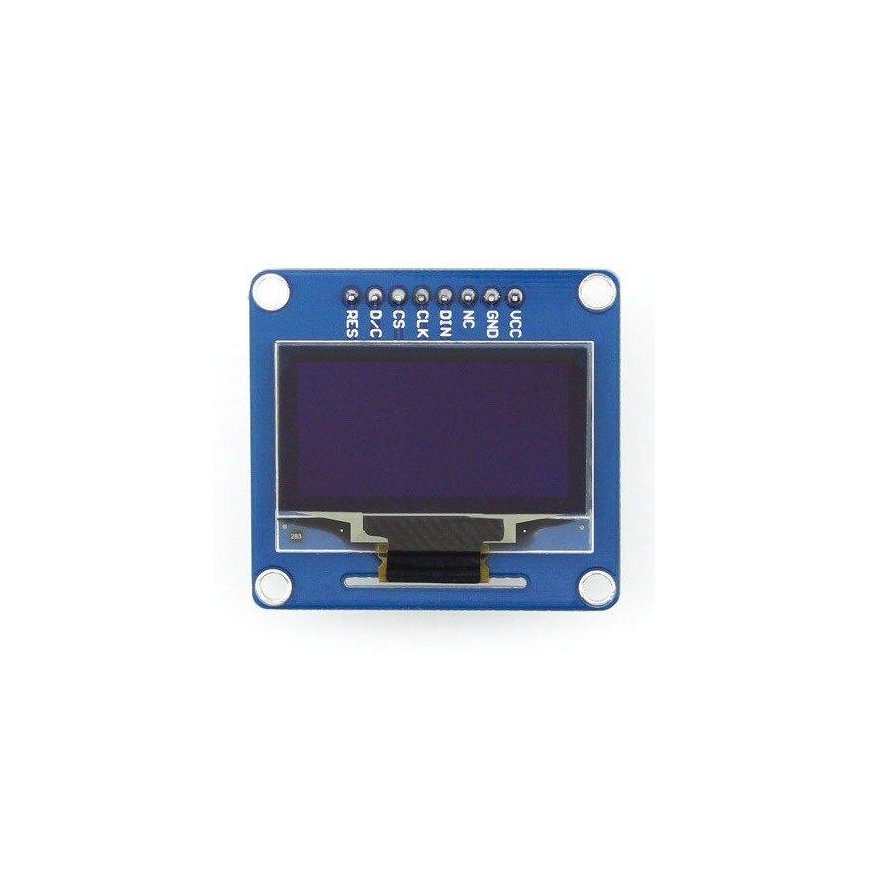 OLED ekranas mėlynas, 1.3” (B), 128x64px SPI/I2C, tiesios jungtys, Waveshare 10451 – 4