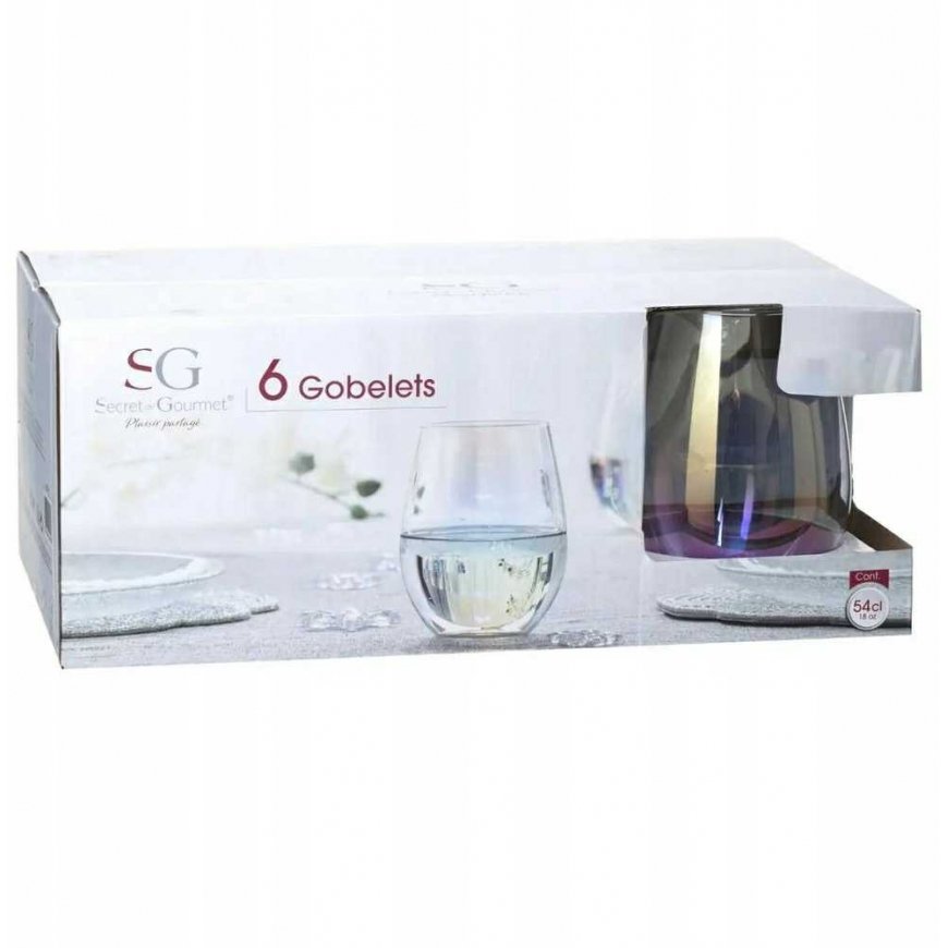Secret De Gourmet -lasisetti, 6 kpl, FANTASY, 540 ml, kirkas – 3