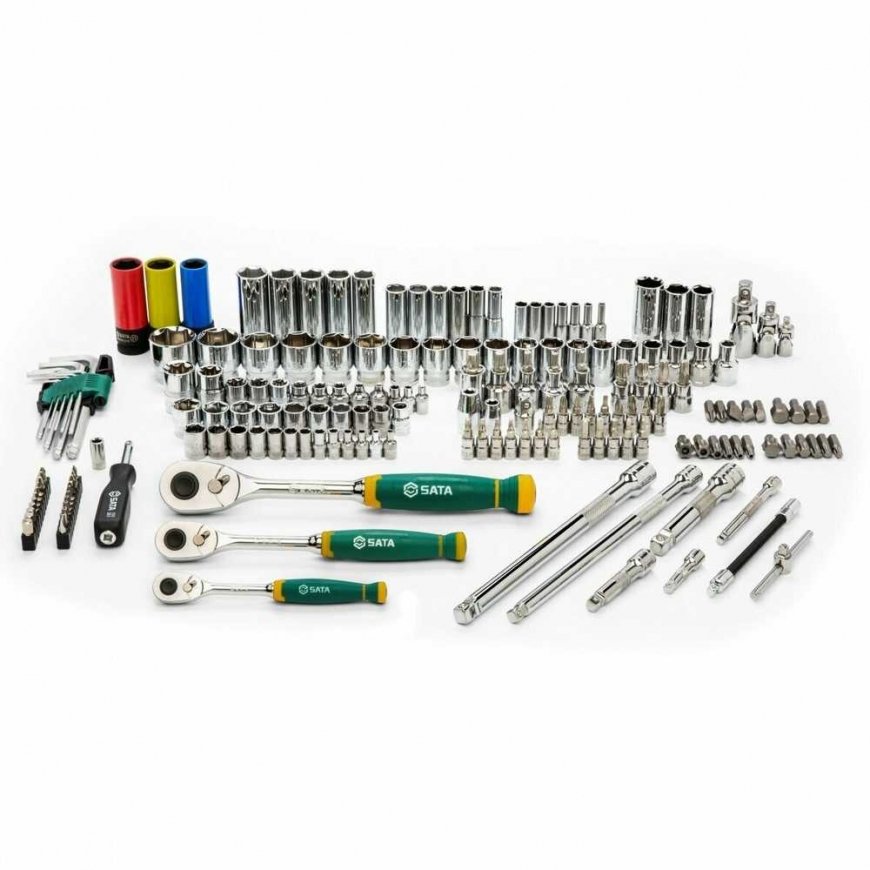 1/4'' + 3/8'' + 1/2'' Socket set Sata 180pcs. hexagonal – 2