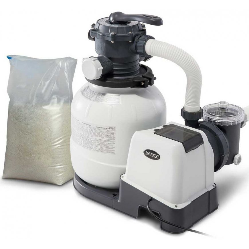 Sand filter pump 7900 l / h INTEX 26646 + sand 25 kg