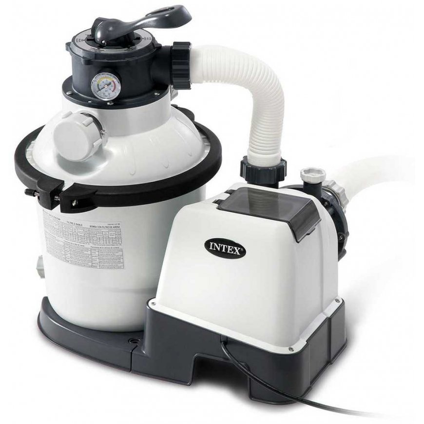 Smėlio filtro siurblys 7900 l / h INTEX 26646 + smėlis 25 kg – 2