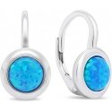 Brilio Silver Brilio Silver Fine silver earrings with synthetic opals EA376WB Brilio Silver Brilio Silver Fine silver earrings with synthetic opals EA376WB