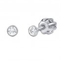 Silver stud earrings with Swarovski zirconia 2.5 mm SILVEGO706025W (screw) Silver stud earrings with Swarovski zirconia 2.5 mm SILVEGO706025W (screw)