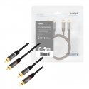 LogiLink CA1201 audio cable 0.5 m 2 x RCA Black LogiLink CA1201 audio cable 0.5 m 2 x RCA Black