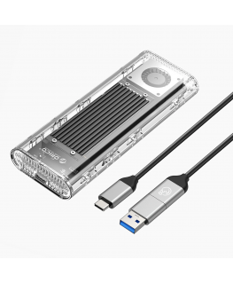 Orico TCM2-G20 M.2 NVME USB-C 3.2 20Gb|s Disk Drive - Silver|Tra