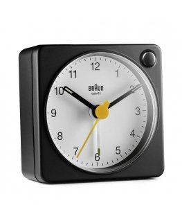 Braun BC02XBW Кварцевый будильник Черный, Белый