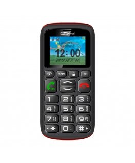 MaxCom Comfort MM428 4,57 cm (1.8") 78 g Melns, Sarkans Gados vecāku cilvēku tālrunis
