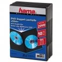 Hama DVD Slim Double-Box 10, Black 2 diski Melns Hama DVD Slim Double-Box 10, Black 2 diski Melns