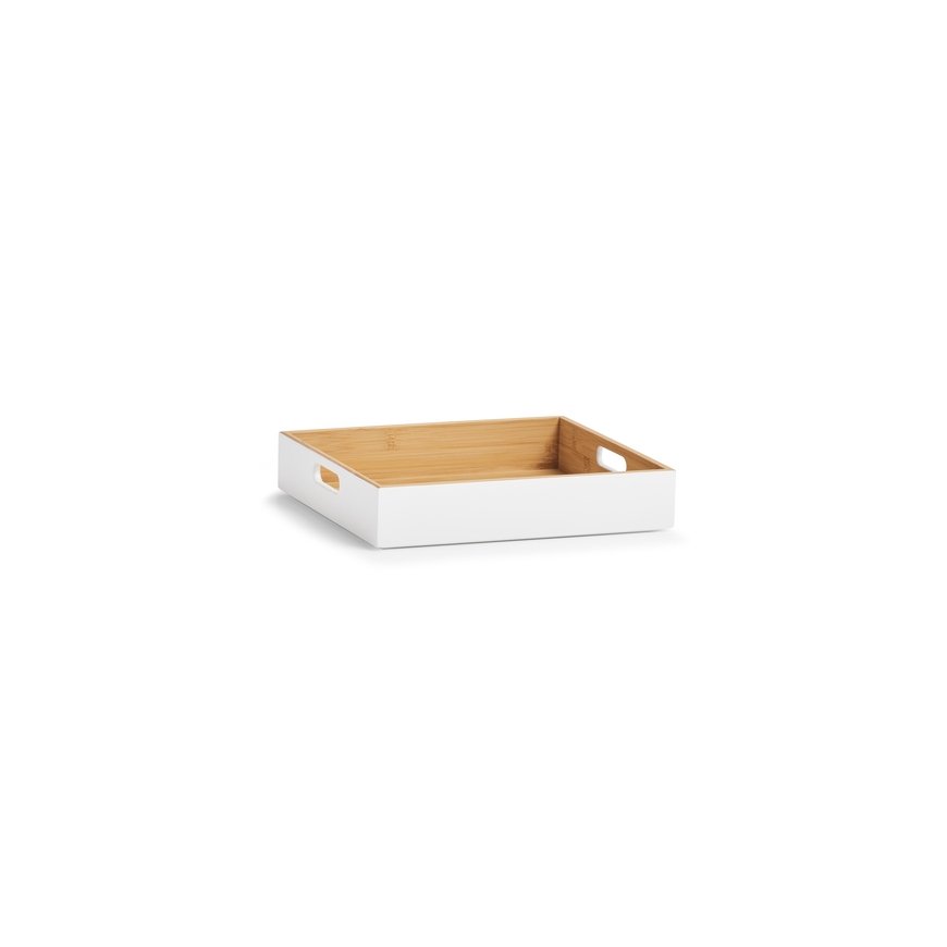 Zeller Present 13358 storage box Rectangular Bamboo White