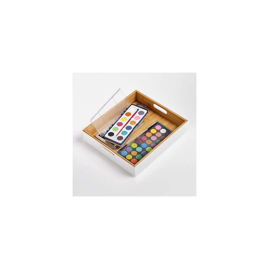 Zeller Present 13358 storage box Rectangular Bamboo White – 4