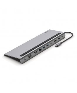 Belkin INC004BTSGY knyginių kompiuterių dokas / jungčių replikatorius Vielinis USB 3.2 Gen 1 (3.1 Gen 1) Type-C Juoda, Pilka
