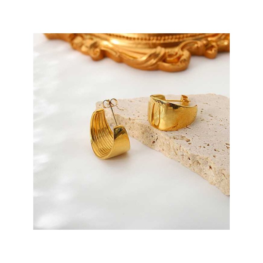 Troli Elegant steel hoop earrings VAAJDE201527S – 4