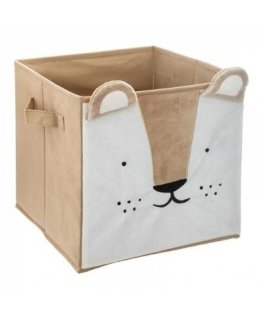 Atmosphera Createur Dinterieur ATMOSPHERA folding storage box LION, 29 x 29 cm