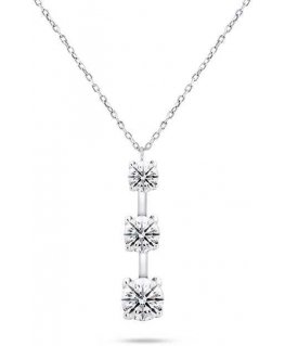 Brilio Silver Brilio Sidabrinis Elegant sidabrinis pakabukas with zircons NCL80W