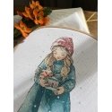 Beldizart Cross stitch kit "Winter Girl" SAND-37 Beldizart Cross stitch kit "Winter Girl" SAND-37