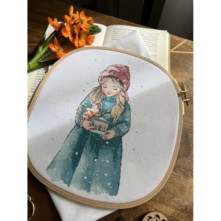 Beldizart Cross stitch kit "Winter Girl" SAND-37 – 4