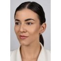 Brilio Silver Silver hoop earrings with white opal EA1047W Brilio Silver Silver hoop earrings with white opal EA1047W
