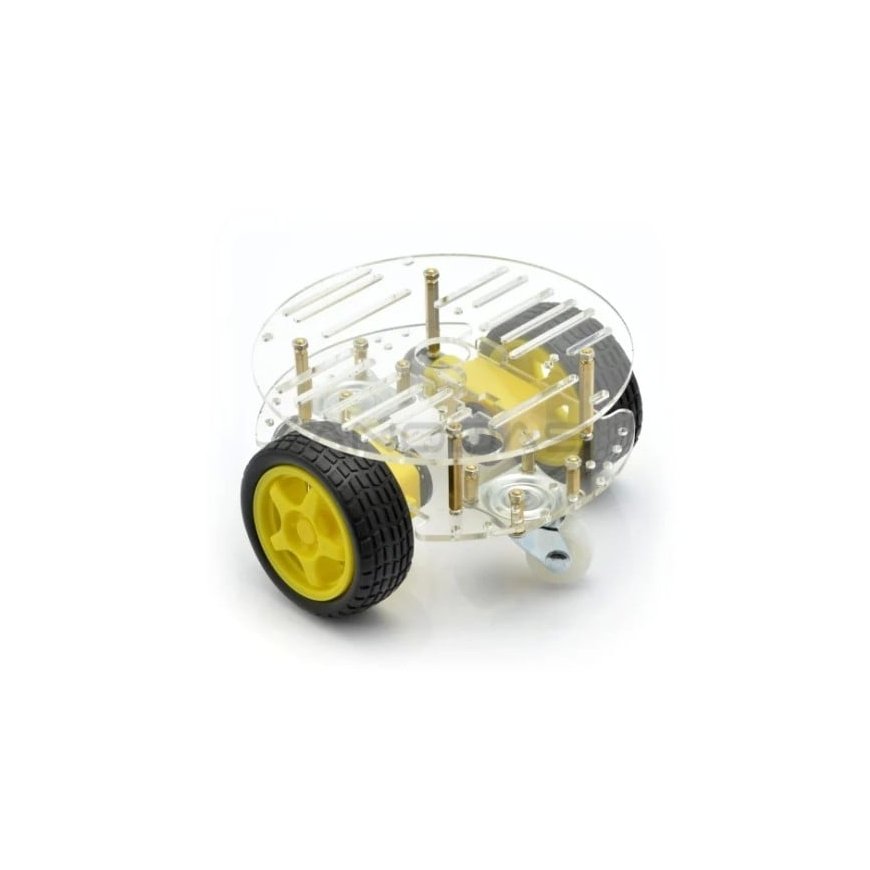 Oem Chassis Round 2WD - Robot Chassis with DC Motor Drive