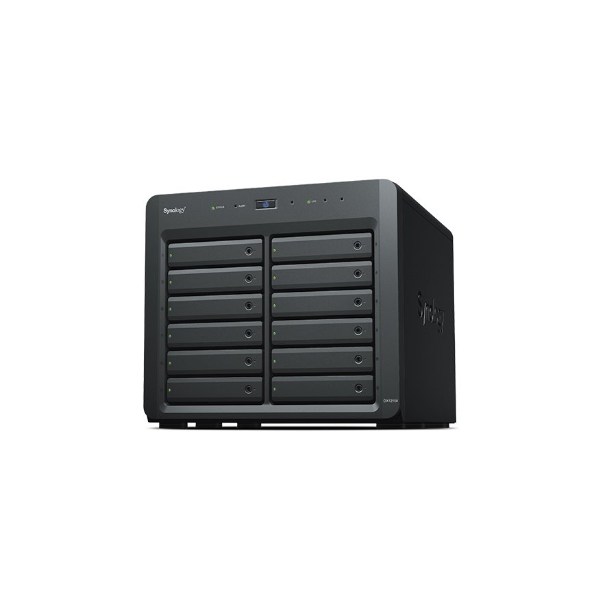 Synology DX1215II kõvakettaboks HDD/SSD ümbris Must 2.5/3.5"
