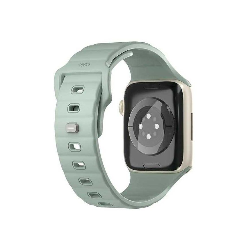 UNIQ-ranneke Stride Apple Watch Series1/2/3/4/5/6/7/8/9/SE/SE2 38/40/41mm FKM-kumiranneke miętowy/ice – 2