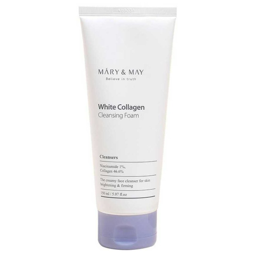 Mary Amp May MARY & MAY White Collagen Cleansing Foam - Brightening Cleansing Foam 150 ml For Women