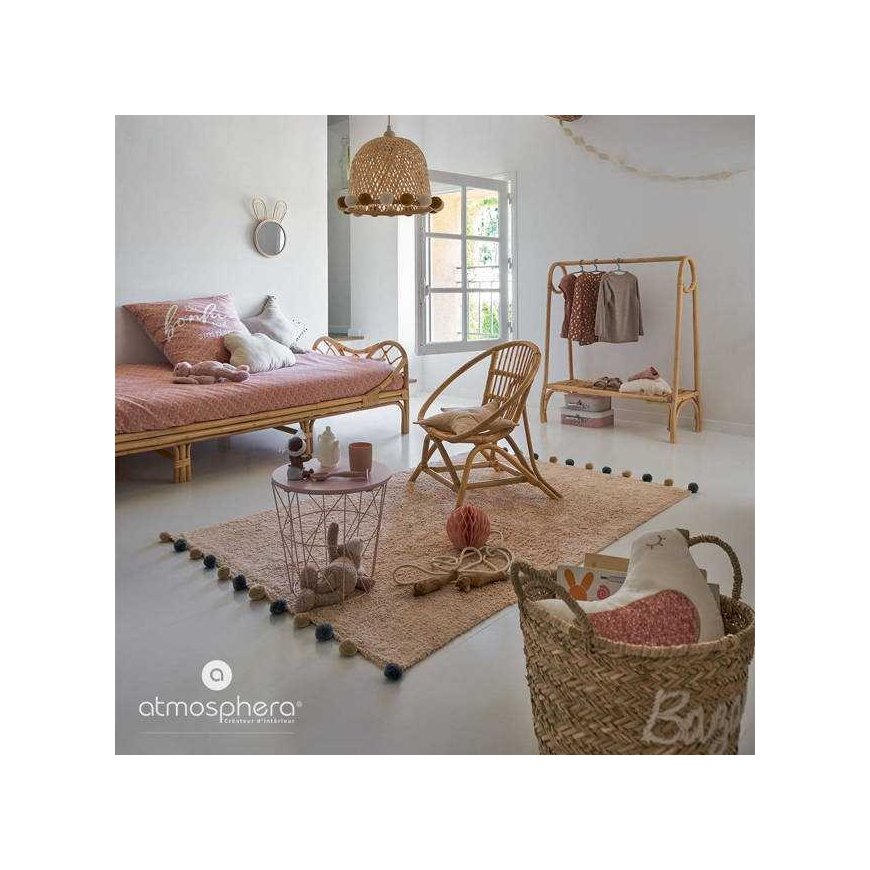 Atmosphera Decorative cardboard boxes, 3 sizes, pink suitcase motif – 3