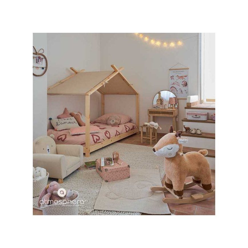 Atmosphera Decorative cardboard boxes, 3 sizes, pink suitcase motif – 4