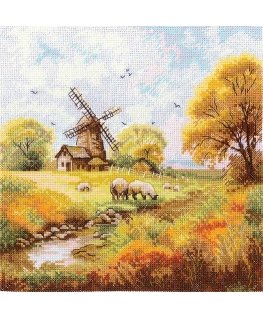Beldizart Ristipistopakkaus "Vanhalla myllyllä" 19x19 cm SANU-09