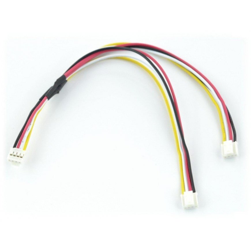 Seeed Studio Grove, penkių lizdas-lizdas 4 kontaktų, 2mm / 20cm laidų rinkinys, I2C spliteris – 2