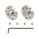 Pololu universaali alumiininen kiinnitysnapa 6 mm akselille, M3-reiät - 2 kpl Pololu universaali alumiininen kiinnitysnapa 6 mm akselille, M3-reiät - 2 kpl