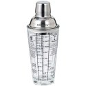 BARTENDER'S GLASS DRINKS SHAKER COCKTAILS WITH RECIPES 400ML KLAUSBERG KB-7647 BARTENDER'S GLASS DRINKS SHAKER COCKTAILS WITH RECIPES 400ML KLAUSBERG KB-7647