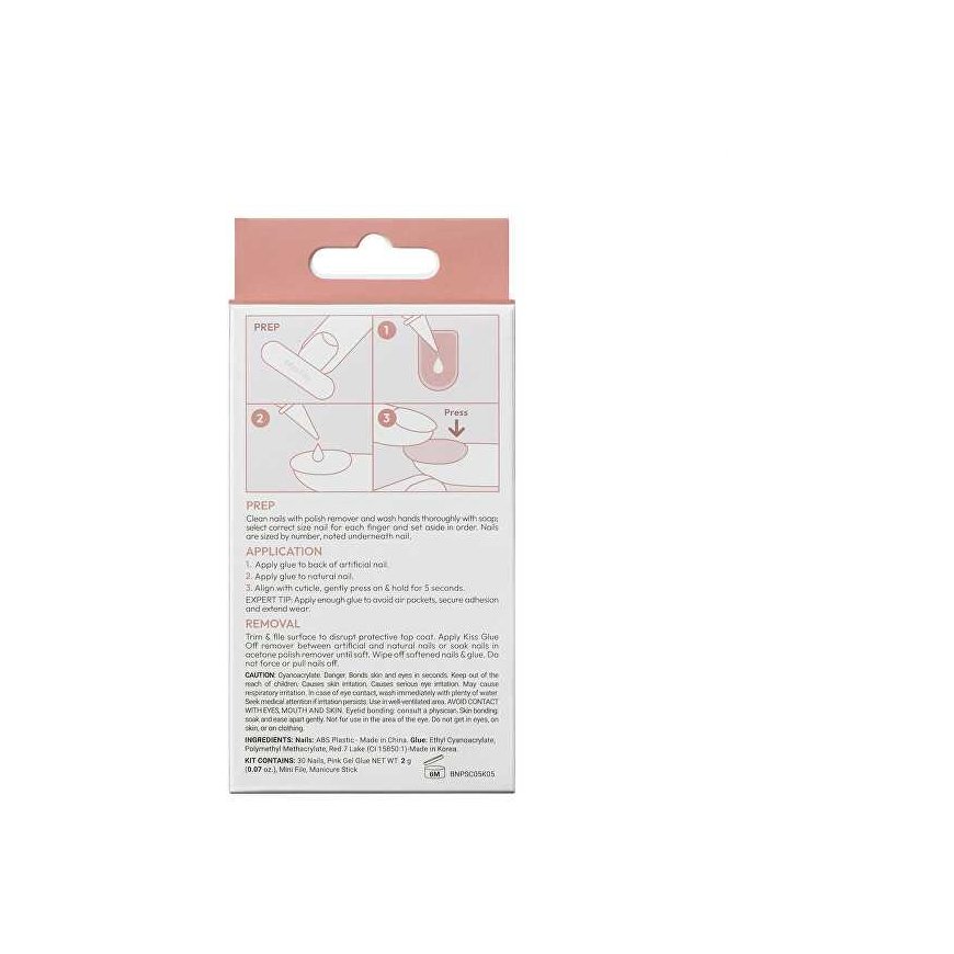 KISS Bare-But-Better Premium -geelikynnet 30 kpl – 4