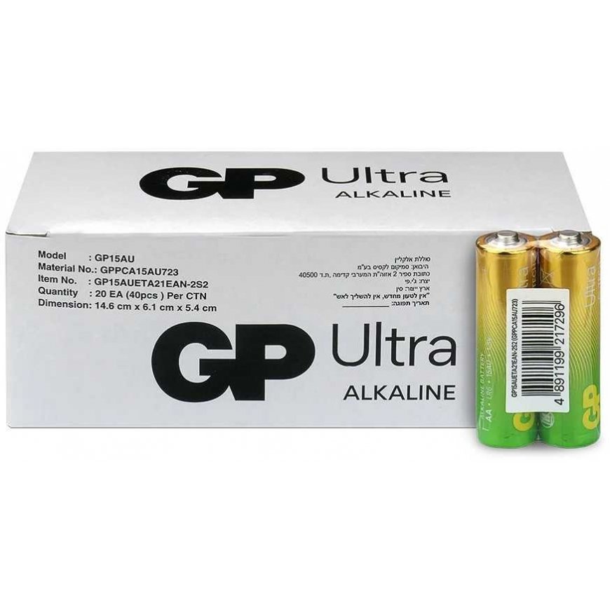 GP Battery Alkaline LR6/AA batteries gp ultra 40 pcs. (g-tech)