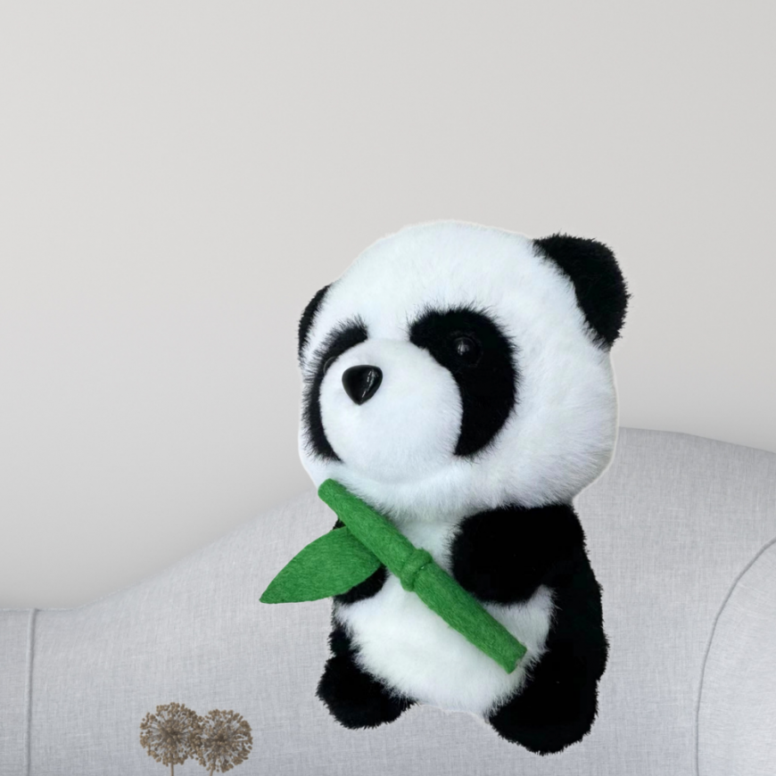 Lean Toys Pehmopanda bambulla, 18 cm – 3