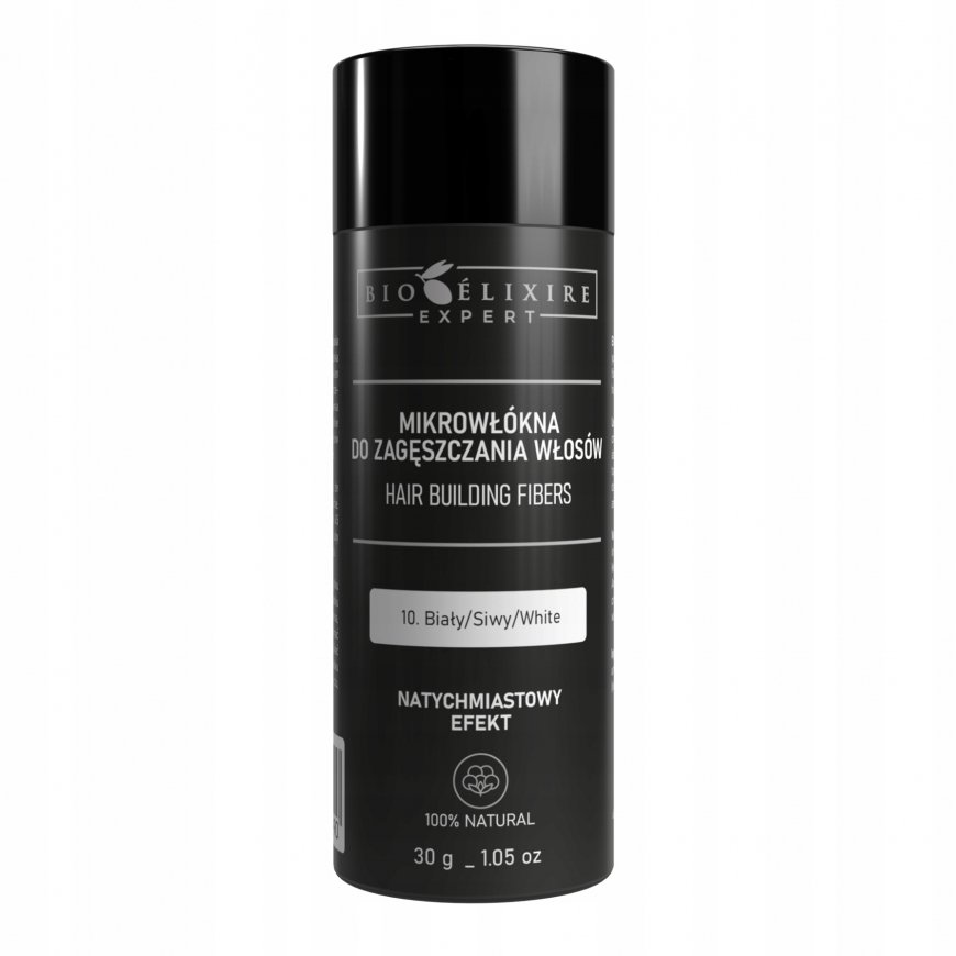 Bioelixire Cotton Microfibres For Hair Thickening, Different Colors 30g - White | White