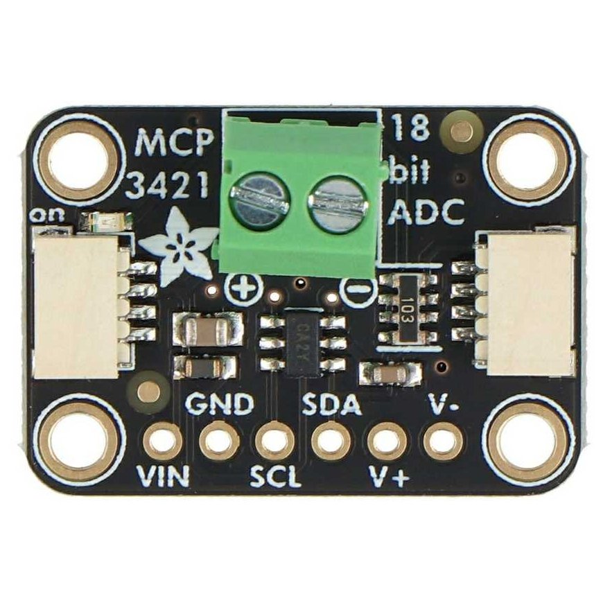MCP3421 – 18-bit 1-channel I2C ADC – STEMMA QT/Qwiic – Adafruit 5870 – 2