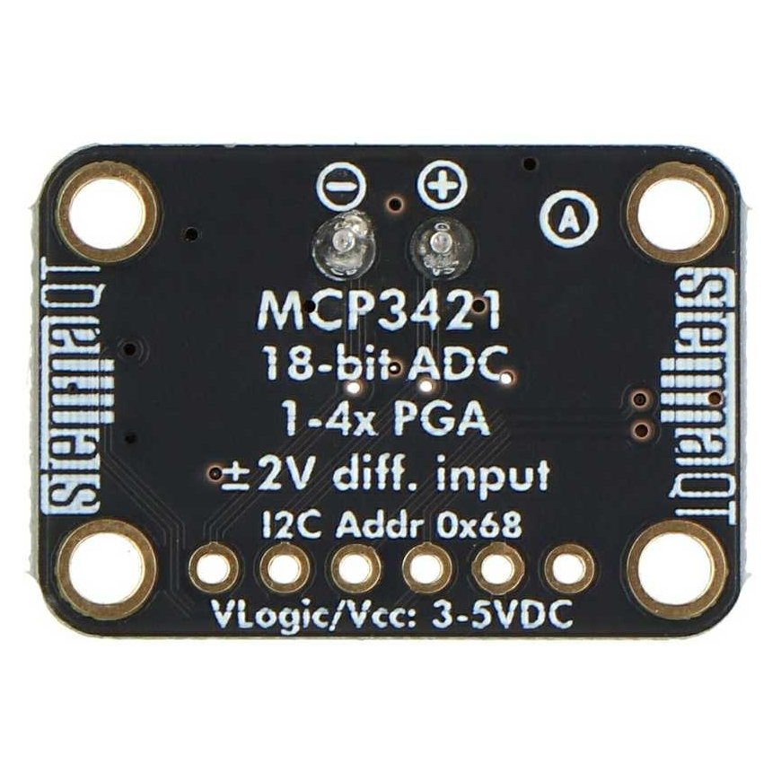 MCP3421 – 18-bittinen 1-kanavainen I2C-AD-muunnin – STEMMA QT/Qwiic – Adafruit 5870 – 3