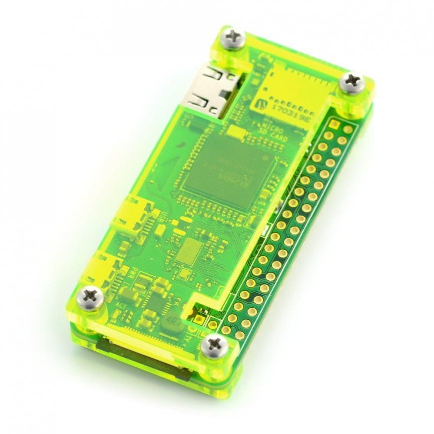 Raspberry Pi Zero case - Fluo Open - green – 3
