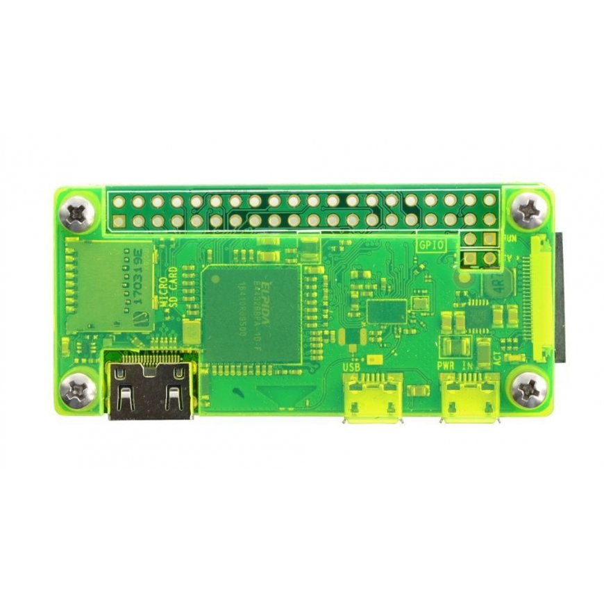 Raspberry Pi Zero case - Fluo Open - green – 4