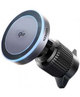 Ugreen W708 Wireless Charger Holder with MagSafe, Qi2, for Air Vent - black
