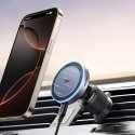 Ugreen W708 Wireless Charger Holder su MagSafe, Qi2, skirtas Air Vent - juodos spalvos Ugreen W708 Wireless Charger Holder su MagSafe, Qi2, skirtas Air Vent - juodos spalvos