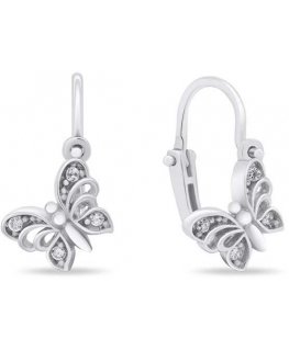 Brilio Silver Brilio Sidabrinis Design sidabrinis auskarai Butterflies EA187W