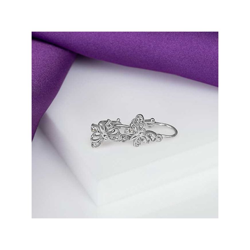 Brilio Silver Brilio Silver Design hopeiset korvakorut Butterflies EA187W – 2