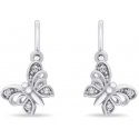 Brilio Silver Brilio Silver Design silver earrings Butterflies EA187W Brilio Silver Brilio Silver Design silver earrings Butterflies EA187W