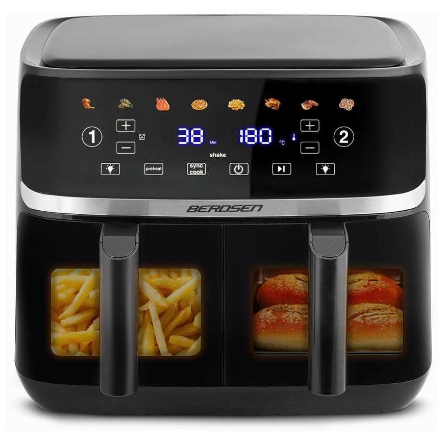 Deep fryer Large air fryer Berdsen BD-657 black – 2