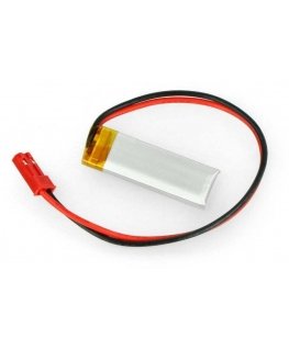 Akyga Li-Pol battery 120mAh 1S 3.7V - JST-BEC connector + socket - 35x12x4mm