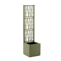 Stefanplast Square flower box with mesh Ethica 36x36x140cm green Stefanplast Square flower box with mesh Ethica 36x36x140cm green